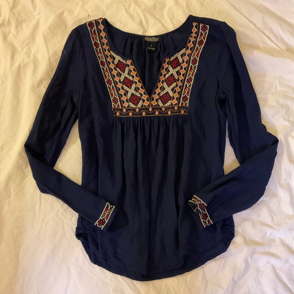 Lucky Brand Peasant Blouse